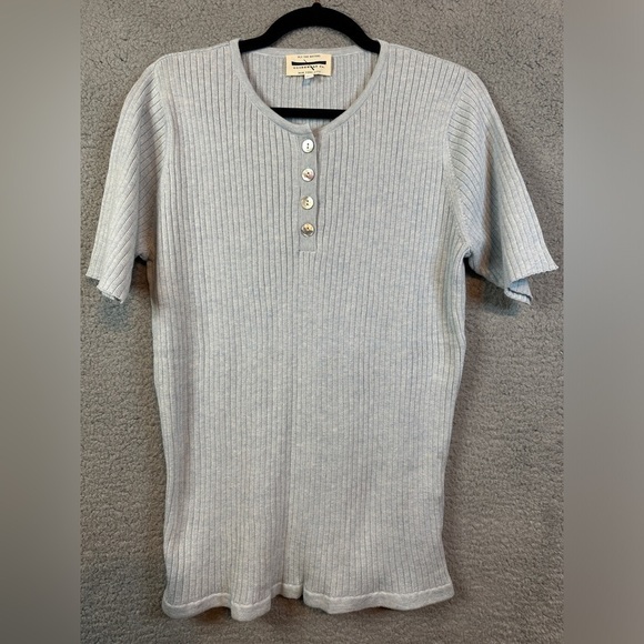 Guideboat Co Ply The Waters Short Sleeve Sweater Top - Picture 2 of 8